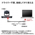 3倍ズーム搭載会議用カメラ(210万画素・リモコン付・WEB会議・高画質・Zoom・Microsoft Teams・Skype) CMS-V50BK 写真12