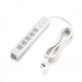 サンワサプライ 抜け止めシャッタータップ 雷ガード 7個口(内5個口連動集中スイッチ) 3m TAP-F37SH-3K 写真12