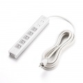 サンワサプライ 抜け止めシャッタータップ 雷ガード 7個口(内5個口連動集中スイッチ) 5m TAP-F37SH-5K 写真12