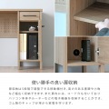 LAFIKA(ラフィカ)デスク(100cm幅) デスク 机 パソコンデスク 幅100 奥行40 コンパクトデスク コンパクト PCデスク 収納 グレーナチュラル LF73-100DS-GN 写真12