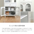 KAURA(カウラ)レンジボード レンジボード レンジ台 キッチンキャビネット 幅60 高さ120 スライド 収納 引出し収納 ホワイト KA120-60L-WH 写真12
