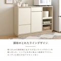 レンジボード 幅120cm 食器棚 ロータイプ レンジ台 キッチン収納 キッチンカウンター 大型レンジ対応 キッチンボード  ＜レンジボード＞ 写真12