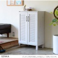 GENKA(ジェンカ)シューズ&ストッカー(60cm幅) ホワイト 写真12