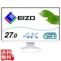 液晶ディスプレイ 27型/3840×2160/USB Type-C、DisplayPort、HDMI/ホワイト/スピーカー：あり 写真1