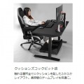 バウヒュッテ フットレストクッションワイド 広々設計 傾斜クッション 安定感&柔らかいウレタンクッション デスク下 足置き ブラック BFT-700C-BK 写真13