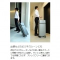 スリムスーツケース LBB-800-GY 約61L ミニテーブル USB ドリンクホルダー 静音キャスター TSA オタ活 推し活 即売会 コミケ コスプレ カメコ サバゲー ドール 写真13