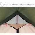 クラシックな外観と機能性を両立させた家型テント エイテント ( カーキ ) 写真13