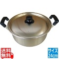 本蓚酸両手鍋24cm 業務用 写真1