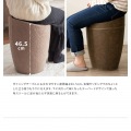 収納スツール 座面高46 合成皮革 CH-K100F ダークグレー 宮武製作所 | ラウンドフォルム 写真13