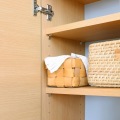 カウンター下収納 ラック 扉タイプ キャビネット 木製 ユニット収納 ナチュラルブラウン 幅75 奥行29.6 高さ84.9cm 白井産業 PTS-8575D NA ピタシエ 写真13