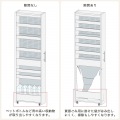 タントキーパー 白井産業 隙間収納 ストッカー 幅20cm 高さ約181cm ホワイト スリム ワゴン キャスター付き キッチン 収納 シンプル TAN-1820WH 写真13