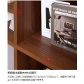 フリーラック 白井産業 ラック 収納 マス目ラック 飾り棚 本棚 シェルフ 横置き リビング約幅124cm 高さ206cm 可 ダークブラウン レジェルノ LGE-2112DK 写真13