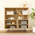 キャビネット 白井産業 棚 引き戸 飾り棚 収納 リビング ジャパンディ 北歐 おしゃれ シンプル 木目 約幅117cm 高さ118cm ナチュラルブラウン アトモナ 写真13