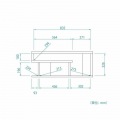 テレビ台 白井産業 32V型対応 テレビボード ローボード 収納 リビング コンパクト 一人暮らし 幅90cm 高さ約38cm モダン ダークブラウン ヴォルデバ  写真13