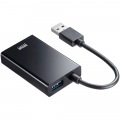 USB3.2-LAN変換アダプタ(USBハブポート付・ブラック) 写真13