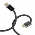 USB Type-Cシリコンメッシュケーブル(PD60W・1m・ブラック) 写真13