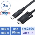 USB20Gbps Type-Cケーブル(デュアルスクリューロック・240W・2m) 写真13