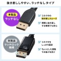 DisplayPort ver.2.1ケーブル1.5m(DP80) 写真13