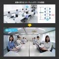 会議用ワイドレンズカメラ(200万画素・広角150°・マイク内蔵・WEB会議・高画質・Zoom・Microsoft Teams・Skype) CMS-V53BK 写真13
