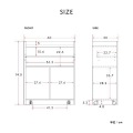 カウンター下収納(幅60cm) キッチン収納 キャスター ワゴン キッチン 可動棚 キッチンカウンター 隙間収納 シンプル おしゃれ 白 ホワイト DT75-60C-WH 写真13