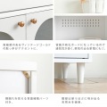 KAURA(カウラ)レンジボード レンジボード レンジ台 キッチンキャビネット 幅60 高さ120 スライド 収納 引出し収納 ホワイト KA120-60L-WH 写真13