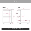 サイドテーブル キャスター付き コの字 おしゃれ 北歐 ナイトテーブル ベッドサイドテーブル ソファ 幅35cm 韓国インテリア マガジンラック IN58-35ST 写真13