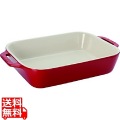 セラミック レクタンギュラーディッシュ 27cm×20cm チェリー 40508-590 写真1