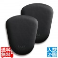 マウスパット リストレスト 手首クッション 疲労軽減 体圧分散 左右2個セット 扇形タイプ ブラック 写真1