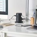 タワー型タップ/8個口/雷サージ付/ホコリ防止シャッター付/固定可能/5ポート合計出力4.8A/2.0m/ブラック 写真14