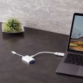 Lightningカードリーダー/SD+microSD対応/Type-C変換アダプタ付属/ケーブル7cm/ホワイト 写真14