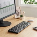 フルキーボード/無線(2.4GHz)/静音設計/抗菌/ブラック 写真14