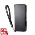 AQUOS wish5 ソフトレザーケース 磁石付 耐衝撃 ハンドストラップ付