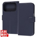 iPhone 18 Pro / 17 Pro / 手帳型レザーケース S マグ / ダークNV
