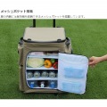 バベコロ2 冷蔵庫形状で食材が一目瞭然 キャスター付きクーラーボックス タン 写真14