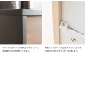 キャスターダストボックス 幅45 幅45 DB-F1100 ホワイト 宮武製作所 | プッシュ扉式 キャスター付き 写真14