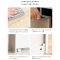 ダストボックス 分別ドロワー 45L 木目調 NotT DB-F2200 ホワイト 宮武製作所 | キャスター付き 写真14