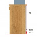 ゴミ箱上ラック レンジ台 白井産業 幅90cm 高さ90cm ナチュラルブラウン 引出付 メラミン天板 キッチン 家電 収納 コモピア CMA-9090HBNA 写真14
