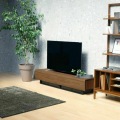 テレビ台 白井産業 幅180cm 高さ36cm ダークブラウン 75V型対応 木質感のあるローボード ログーノ 写真14