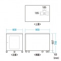 サンワサプライ 19インチマウントボックス(H700・13U) 縦型サーバーも収納できる19インチマウントボックス CP-202【大型商品の為時間指定不可】 写真14