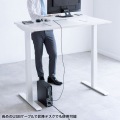 USBハブ付モニター台(ホワイト) 写真14