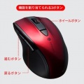 静音ワイヤレスブルーLEDマウス(5ボタン) 写真14