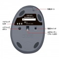 静音Bluetooth小型エルゴノミクスマウス(充電式・5ボタン) 写真14