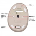 静音ワイヤレス コンボ 小型エルゴノミクスマウス(充電式・5ボタン) 写真14