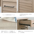 LAFIKA(ラフィカ)デスク(100cm幅) デスク 机 パソコンデスク 幅100 奥行40 コンパクトデスク コンパクト PCデスク 収納 グレーナチュラル LF73-100DS-GN 写真14