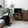 テレビ台 おしゃれ ローボード 幅60 テレビボード TV台 ロータイプ コンパクト スリム ミニ 収納 木製 ブラウン 引き出し QUNOA/ローボード 写真14