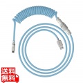 HyperX USB-C コイルケーブル (ライトブルー/ホワイト) 写真1