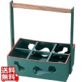 木製ビール運び(6本入) グリーン天朱 81291220 写真1