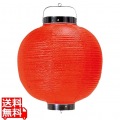 丸 ビニール提灯 無地 10号 赤 直径270×H380 写真1