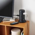 タワー型タップ/12個口/雷サージ付/ホコリ防止シャッター付/固定可能/5ポート合計出力4.8A/2.0m/ブラック 写真15