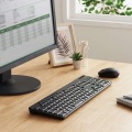 キーボード ワイヤレス マウス付き 静音 抗菌 ブラック 写真15